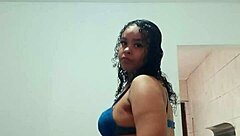 Chubby latina dances funk shaking big tits for camera