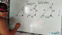 university student learns erotic trigonometry lessons wildly!