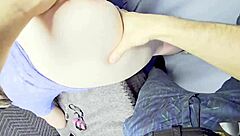 my petite wife's bound ass and mouth get fucked in homemade pov reality video with friends