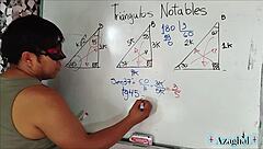 university student learns erotic trigonometry lessons wildly!