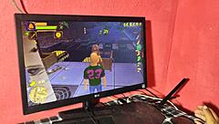 she plays porn game then begs for rough ass fuck