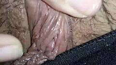 Curvy european milf teases big pussy on cam