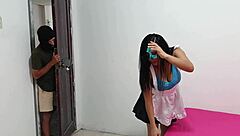 Boss Catches Homemade Bedroom Threesome Turns Passionate Lust Sweat!