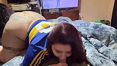 Playing video games until my hot bostera girlfriend shows up horny