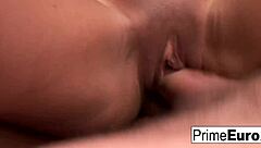 Asian babe Jade Kush double penetrated hard outdoors by studs