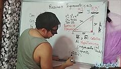 Intriguing Bedroom Nerdy Asian Student Teacher Encounter