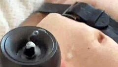 Vacuglide Machine Milks Cock Hard in Extreme Teasing Session