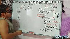 Intriguing Bedroom Nerdy Asian Student Teacher Encounter