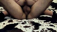 Amateur Couple's Wild Cowgirl Ride in Lingerie