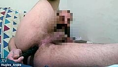 Brazilian Bedroom First-Time Anal Toy Close-Up Uncensored