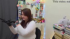 Behind-the-Scenes Milf Teases with Dirty Talk and Toys in Backroom