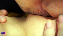 oh baby taste how sweet my girlfriend's juicy pussy drips for your tongue close up!