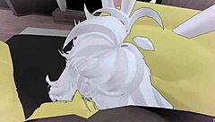 monster cock fucks big ass furry babe in condo