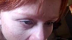 Redhead Webcam Swallows Spanked Cousin Cum Smiling