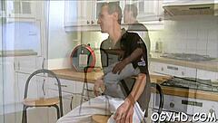 old stud teases young russian teen's wet pussy roughly