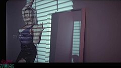 Angie Lynx Sensual Striptease Heels Tease Rip