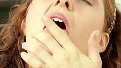 Hairy milf rams dildo deep in mature pussy