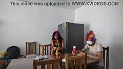 a housemaid flirts sensually with dildo 🔥😘