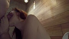 boss's young cutie deepthroats cum-covered perfection