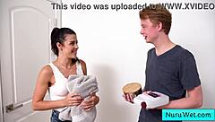 busty horny teen brunette kylie rocket nuru gel massage wet tits