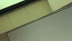 Nigerian babe masturbates wildly in mall bathroom stall