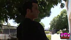 hot blonde briana bends over for pov doggystyle facial