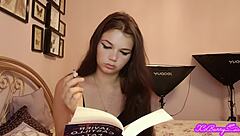 Mistress Xo Bunny smokes while ignoring your pathetic ass