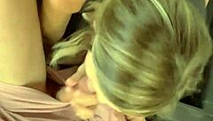 devouring her ass rimjob and footjob action in the car outdoors