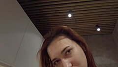 boss's young cutie deepthroats cum-covered perfection