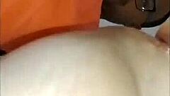 bookworm milf first anal toy massage outdoors