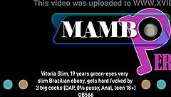 vitoria slim brazilian ebony teen triple bbc anal dap