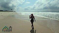 naughty petite teen first beach sex orgasm wet pussy