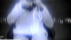 hot mature blonde's hairy pussy clit tempts close-up