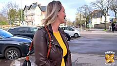 Kelly's Blonde Milf Curves Bounce in MMF Lingerie Threesome