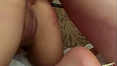 kat eagerly welcomes double penetration filling her tight young holes completely