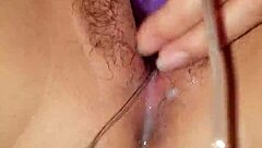 asian cutie masturbates frantically squirting juices everywhere with toy