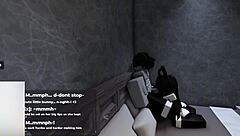 roblox bunny girl bounces on cock till filled