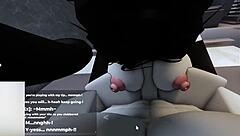 roblox bunny girl bounces on cock till filled