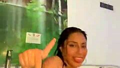 colombian big ass babe titty fucked hard