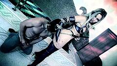 cherry jul and regina ice bend over for monster cocks pounding asses in lingerie orgy