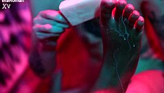 cutie piie teases feet rubbing popsicle sensually