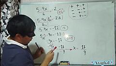 Nerdy mexican teacher gives sexual math lesson bedroom brown eyes