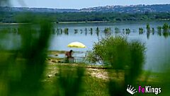 elena de la vega hunts outdoor quickies flashing tits for rough public fucks