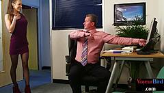 cfnm voyeur duo teases body while encouraging jerk off instructions