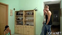 wicked teen girlfriend sucks and fucks ex rough doggystyle homemade