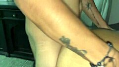 colombian latina bends over in lingerie for interracial doggystyle anal pounding