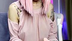 Roommate tests santa's toy on clit for orgasm 🔥🎁