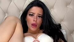 american exchange student teases to squirting orgasm solo