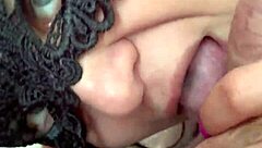 sloppy perfect blowjob gulps every throbbing inch deep