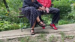 Curvy Milf Catches Outdoor Cum from Hung Stud